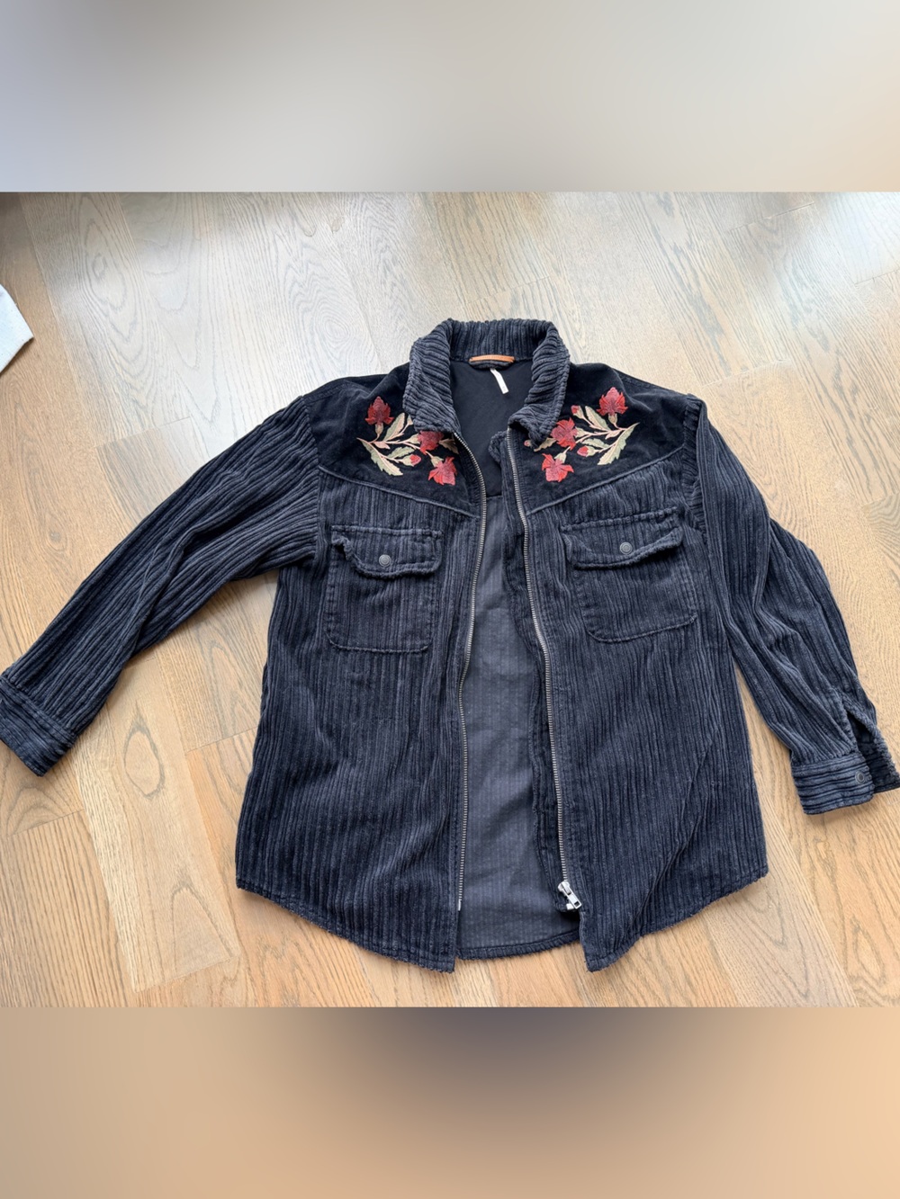 Embroidered Free People jacket